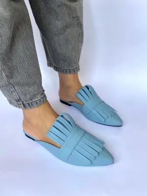 Baby Blue Met Gala Mules